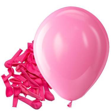Imagem de Balões de Festa de Látex Rosa Bezente - 150 Unidades (5 Polegadas)