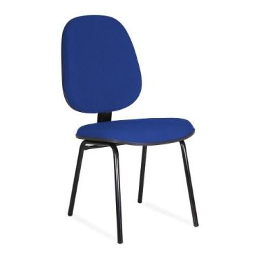 Imagem de Cadeira Gerente Turim Pé Palito Azul - Flex Cadeiras