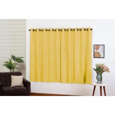 Imagem de Cortina Tecido Suede Semi Blecaute 2,80 X 1,70 Para Varão 2m - OutCasa