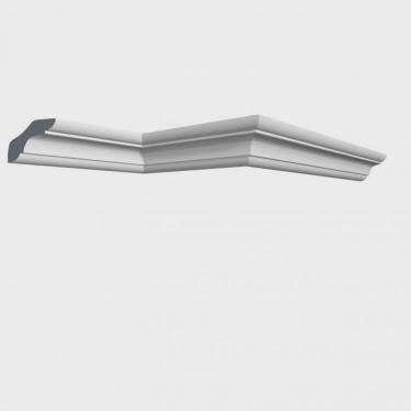 Imagem de Kit com 3 Barras Roda Teto Perfil de Poliestireno C70 Homestar 6m Branco