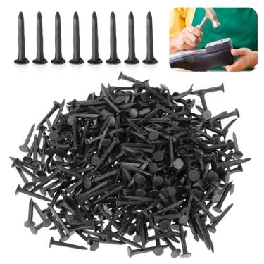 Imagem de 500 peças pregos de sapato 13 mm pregos de ferro preto pregos de cimento tachas de metal antiderrapantes unhas de sapato de cavalo unhas de ponta de aço carbono parede pequenas tachas de carpete
