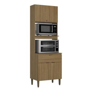 Imagem de Paneleiro Torre Quente 3 Portas 1 Gaveta Magnólia THB, Naturale