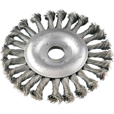 Imagem de Escova Circular Torcida 6X1/2 Furo 7/8 Aço Carbono Polido