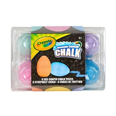 Imagem de Crayola Egg Sidewalk Chalk, 6 Count Outdoor Toys, Gift for Kids