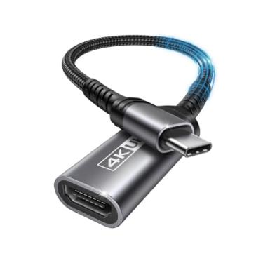 Imagem de Adaptador de Alumínio Tipo-C para HDMI 4K (60Hz) - Para MacBook Pro/Air, iPad Pro/Air, Mac Mini, iMac (M1/M2) (Cinza Espacial) - Premium