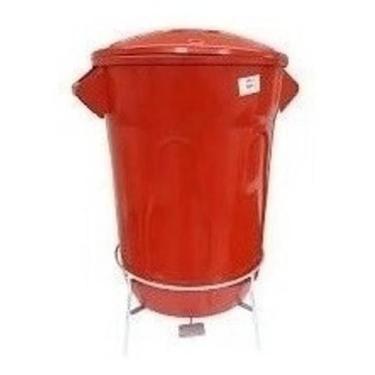 Imagem de Cesto Lixeira Plástico Pedal Com Armação Em Aço 60 Litros - JSN