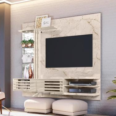 Imagem de Home Suspenso Para Tvs Até 55 Rozalia Calacata Off-white