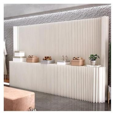 Imagem de Biombos e Divisórias Divisória De Ambiente Com Painel De Papel Grosso E Prateleira, Divisória De Privacidade Dobrável E Portátil Para Escritório Em Casa, Para Decoração, Divisória Retrátil Flexível(20