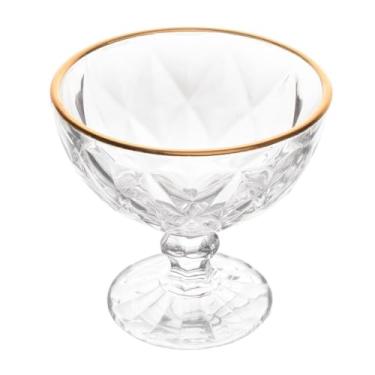 Imagem de Taça para Sobremesa de Vidro com Fio de Ouro Diamond 250ml - Lyor