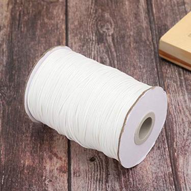 Imagem de Generic Cordão de Algodão Encerado, Fio de Costura Artesanal, Sacos de Costura Tecidos à Mão para Fabricação de Jóias (27# branco)