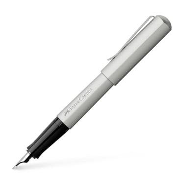 Imagem de Faber-Castell Hexo 150592 Caneta-tinteiro largura EF prata fosca pacote com 1