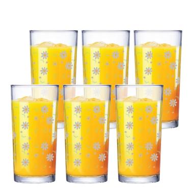 Imagem de Jogo de Copos de Vidro LD  Margarida 255ml, 6pcs- Ruvolo
