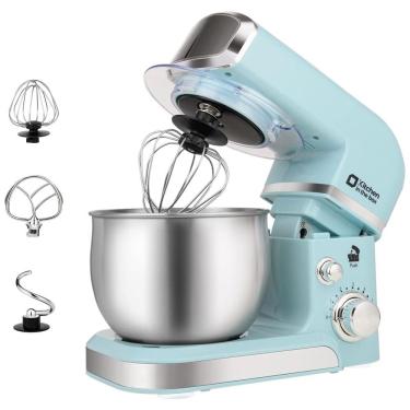 Imagem de Batedeira Elétrica de Bancada 3 Litros com 6 Velocidades 300W, 110v, KITCHEN IN THE BOX, Azul