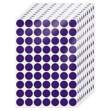Imagem de FINDAT 700 adesivos de pontos adesivos redondos de vinil roxo de 0,75 polegadas removíveis para escrever etiquetas redondas de codificação de cores para escritório, crianças, estudantes, sala de aula