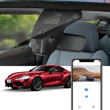 Imagem de Fitcamx 4K Dash Cam Adequada para Toyota GR Supra 2020-2026 (HD2-4031), Integrado OEM Estilo, UHD 2160P Vídeo, WiFi & APP, Loop Gravação, Gravidade Sensor, Plug & Play, Fácil de Usar, 64GB Cartão