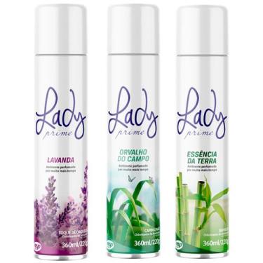 Imagem de Kit Odorizador Lady Prime Lavanda+Orvalho+Terra - My Place