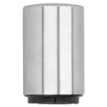 Imagem de Zerodis Abridor de garrafas de cerveja de aço inoxidável, abridor de garrafa de cerveja automático com apanhador de tampa, empurre para baixo - tampas de garrafa de encaixe, prata