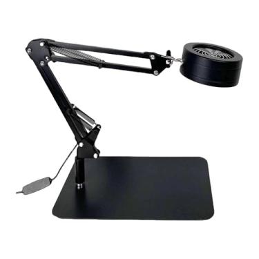 Imagem de YsXoWiui Extrator de Fumaça de Solda, Lâmpada de Ventilador, Ventilador de Mesa, Estação de Solda, Suprimentos, Absorvente Ajustável