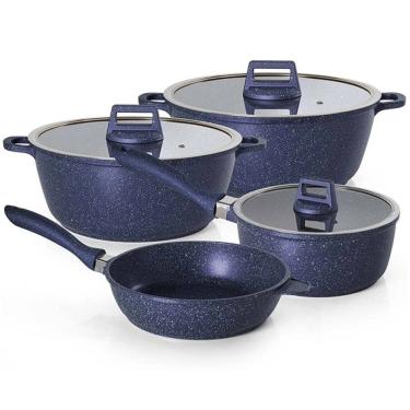 Imagem de Jogo de Panelas 4 Peças Moda do CHEF Graniflon Azul