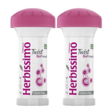 Imagem de Kit 2 Desodorante Twist Hibisco Herbíssimo 45G - Dana - Dana Cosmético