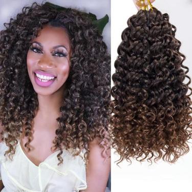 Imagem de Crochet Hair YXCHERISHAIR GoGo Curl Beach 14 polegadas Brown Ombre
