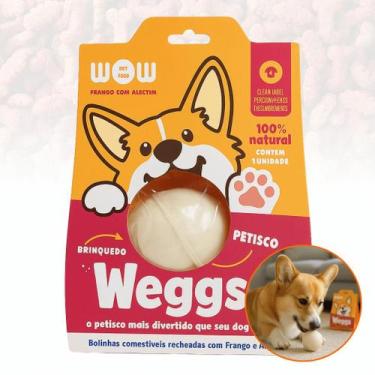 Imagem de Petisco Natural Bolinha Comestível Weggs Frango Alecrim Cães - Wow Pet