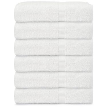 Imagem de Kit Toalhas de Banho em 100% Algodão Premium com 6 Peças para Banheiro, Cozinha, Spa, Hotel e Academia, GOLD TEXTILES