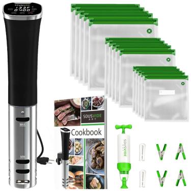 Imagem de SOUSVIDE ART Termocirculador Elétrico com Controle de Temperatura e Temporizador, 800W, 110V, Preto