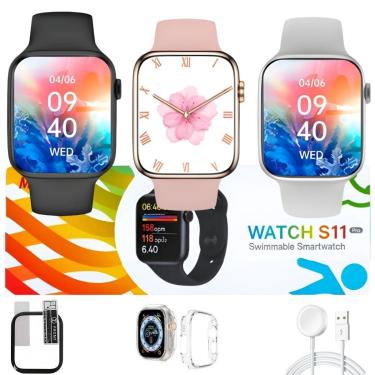 Imagem de Relógio Inteligente Smartwatch S11 Pro Original Series 11 Amoled Responde Whatzz Recebe Notificaçoes-Unissex