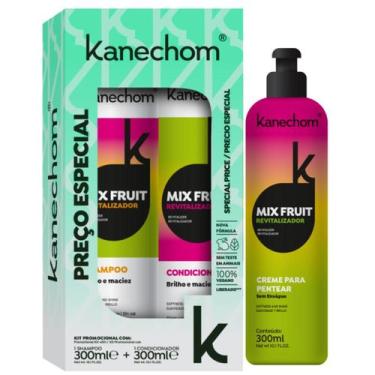 Imagem de Shampoo e Condicionador Kanechom Mix Fruit + Creme para Pentear