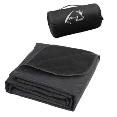 Imagem de Cobertor Wind Tour Polar Fleece Outdoor Impermeável Preto