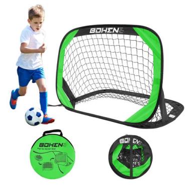 Imagem de Gol de futebol BOHEN Pop Up Dobrável 100x67 cm Verde