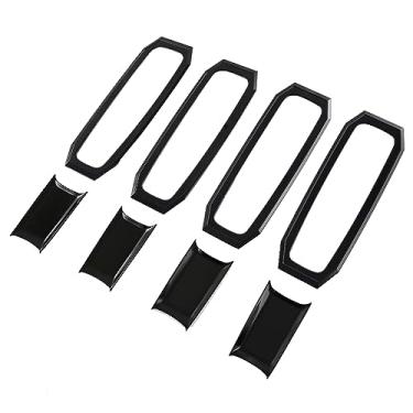 Imagem de Para Ram 1500 TRX 2021-2024 Tampa decorativa para maçaneta lateral externa 8 peças (preto brilhante)