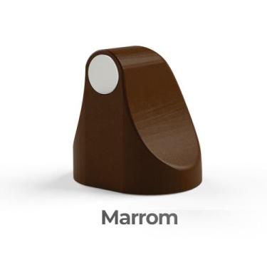 Imagem de Trava Porta Magnética Prendedor Fixador Marrom Escuro Comfort Door