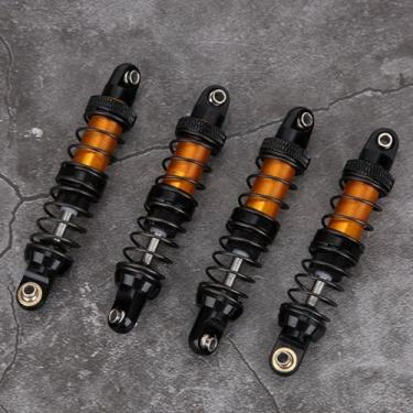 Imagem de Peças de Atualização de Amortecedor de Suspensão de óleo de Liga de Metal de Carro RC para Tamiya CC01-4 Axial SCX10 D90 D110 RR10 Preto Laranja 90mm 100mm 110mm Entusiastas de