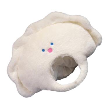 Imagem de Chapéu de bolinho de pelúcia – Chapéu de bolinho chinês para cosplay de Halloween | Acessório de fantasia de festival divertido macio para aniversário de carnaval