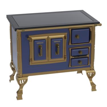 Imagem de Fogao a Lenha N 1 Colonial Premium Azul Se