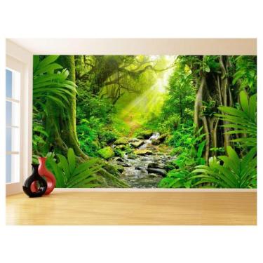 Imagem de Papel De Parede Floresta Tropical Caminho Luz 3,5M Xna217 - Você Decor