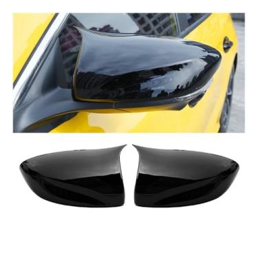 Imagem de Capa protetora de espelho de ré de carro material ABS padrão de fibra de carbono preto brilhante compatível com MG MG3 2024(05501)
