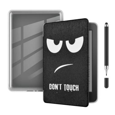 Imagem de Akacy Capa leve de TPU transparente e macia com padrão pintado para Kindle Paperwhite 6.0 (Geração 2018), fina e leve, com despertar/hibernar automático (11)