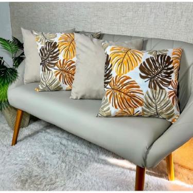 Imagem de Kit c Almofadas Cheias Decorativas pSala(COSTEA 14cPALHA)