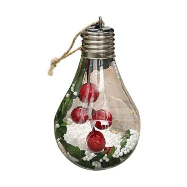 Imagem de 2021 Lâmpada de Ornamentação Transparente LED Pendente Redonda Iluminada Decoração para Festa Férias em Casa no Inverno Anti-Quebra