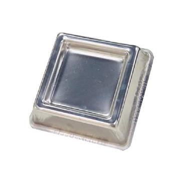 Imagem de Forma Ballerine Quadrada Alumínio 25X8 Cm Bolo Piscina