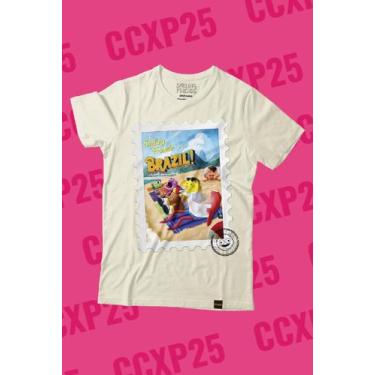 Imagem de Camiseta Cartoon Network Smiling Friends Brazil - Piticas, P, Off whit
