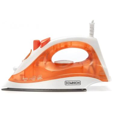 Imagem de Ferro de Passar a Vapor com Temperatura Ajustável, 1200W, 110v, DOMINION D9507, Laranja