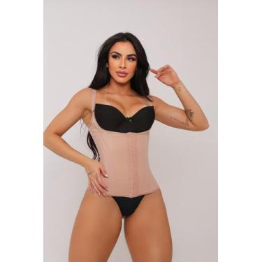 Imagem de Cinta Modeladora Com Alça Corselet Redutora De Barriga - Luega Moda In