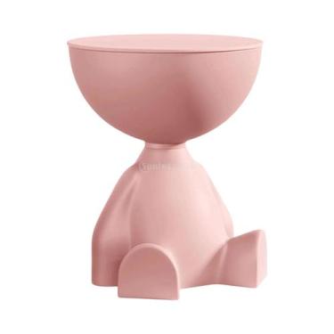 Imagem de Mesa Lateral Compacta E Móvel Para Espaços Pequenos, Quarto, Sofá, Var