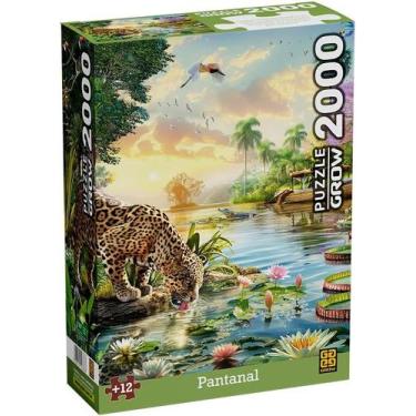 Imagem de Quebra-cabeça - 2000 Peças - Pantanal - Grow - 4686