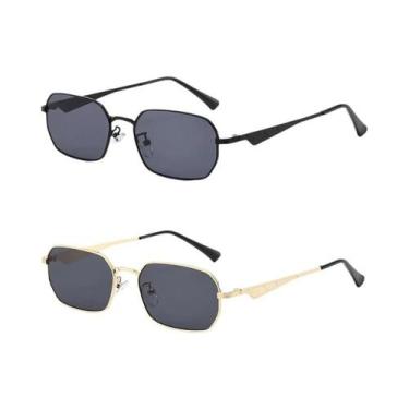 Imagem de Óculos De Sol Unissex De Metal Quadrados UV400 Para Ciclismo Ao Ar Liv