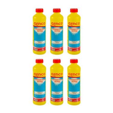 Imagem de Kit 6 Elevador de pH Líquido Genco pH+ 1 Litro Piscinas